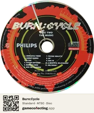Burn:Cycle Philips CD-i, NTSC disc