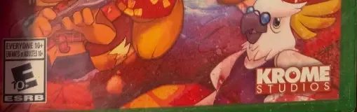 TY the Tasmanian Tiger HD, the ESRB box on its front