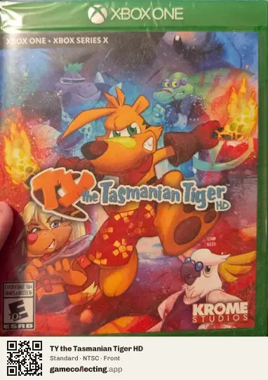 TY the Tasmanian Tiger HD Xbox One, NTSC box front
