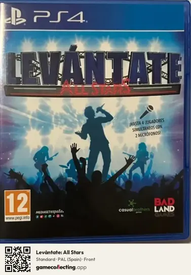 Levántate: All Stars PlayStation 4, Spain box front