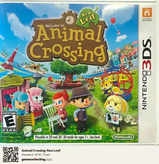 Animal Crossing: New Leaf Nintendo 3DS, NTSC box front