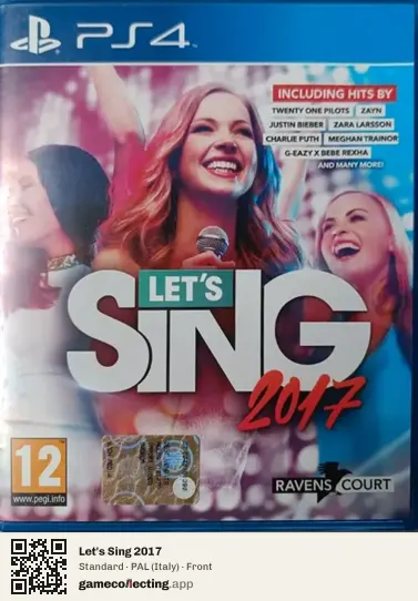 Let's Sing 2017 PlayStation 4, Italy box front