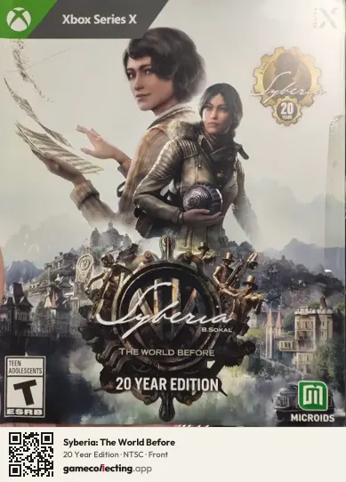 Syberia: The World Before Xbox Series X, NTSC box front