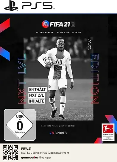 FIFA 21 PlayStation 5, Germany box front