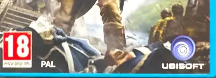 Assassin's Creed IV: Black Flag, the PEGI square on its front