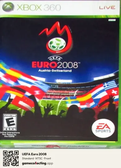 UEFA Euro 2008 Xbox 360, NTSC box front