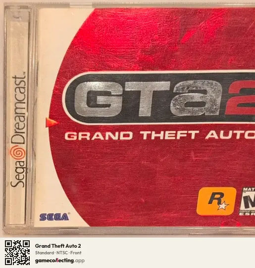 Grand Theft Auto 2 Sega Dreamcast, NTSC box front