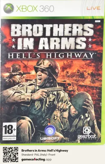 Brothers in Arms: Hell's Highway Xbox 360, Italy box front