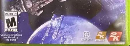 Borderlands: The Pre-Sequel!, the ESRB box on its front