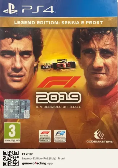 F1 2019 PlayStation 4, Italy box front