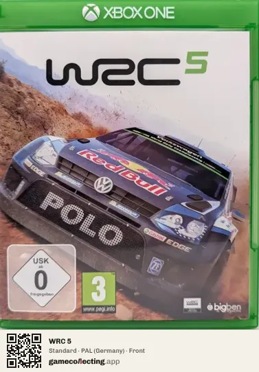 WRC 5 Xbox One, Germany box front