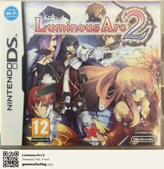 Luminous Arc 2 Nintendo DS, PAL box front