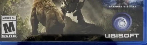 Far Cry Primal, the ESRB box on its front