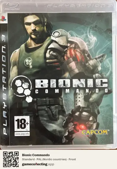Bionic Commando PlayStation 3, Nordic countries box front