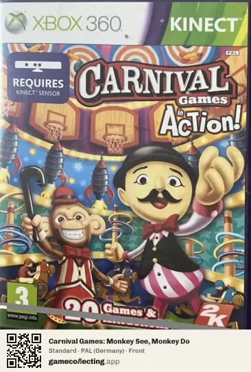 Carnival Games: Monkey See, Monkey Do Xbox 360, Germany box front