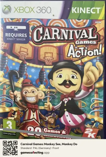 Carnival Games: Monkey See, Monkey Do Xbox 360, Germany box front