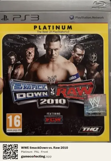 WWE SmackDown vs. Raw 2010 PlayStation 3, PAL box front