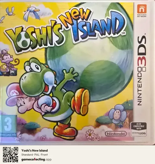 Yoshi's New Island Nintendo 3DS, PAL box front