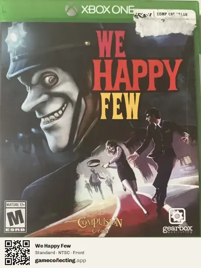 We Happy Few Xbox One, NTSC box front