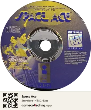 Space Ace 3DO Interactive Multiplayer, NTSC disc