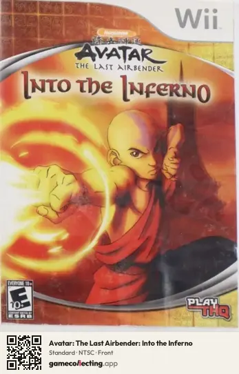 Avatar: The Last Airbender: Into the Inferno Nintendo Wii, NTSC box front