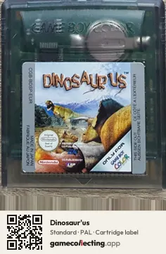 Dinosaur'us Game Boy Color, PAL cartridge label