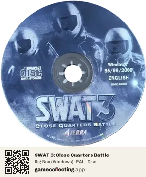 SWAT 3: Close Quarters Battle Computer, PAL disc