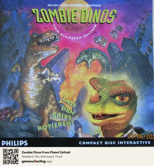 Zombie Dinos from Planet Zeltoid Philips CD-i, Germany box front