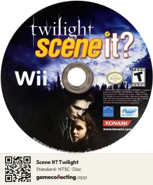 Scene It? Twilight Nintendo Wii, NTSC disc
