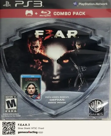 F.E.A.R. 3 PlayStation 3, NTSC box front