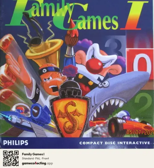 Family Games I Philips CD-i, PAL box front