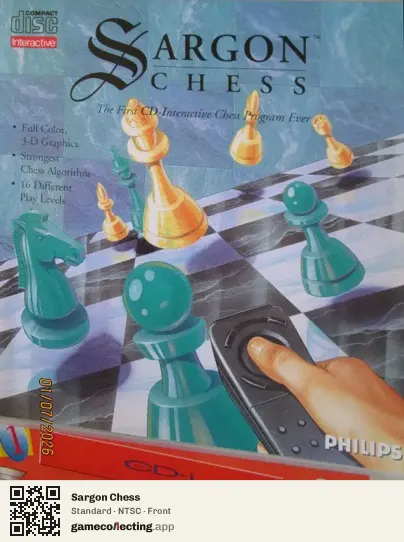 Sargon Chess Philips CD-i, NTSC box front