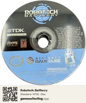 Robotech: Battlecry Nintendo GameCube, NTSC disc