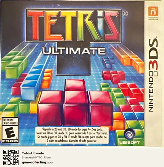 Tetris Ultimate Nintendo 3DS, NTSC box front