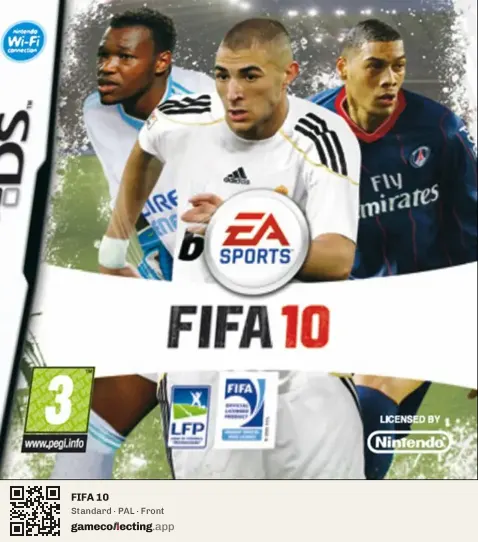 FIFA 10 Nintendo DS, PAL box front