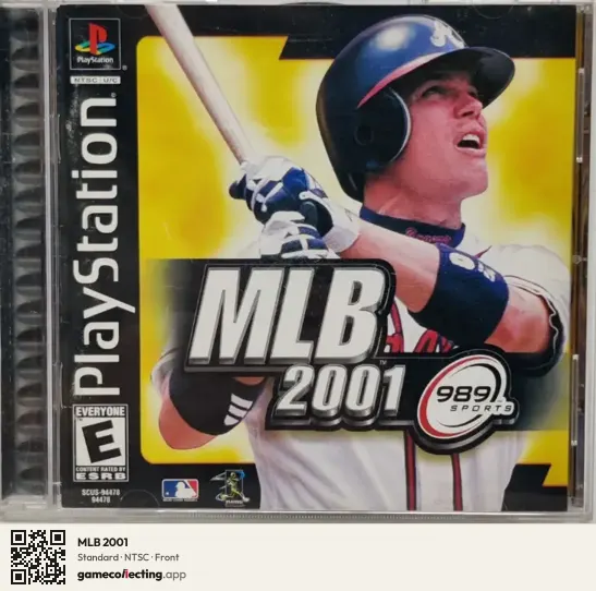 MLB 2001 PlayStation, NTSC box front