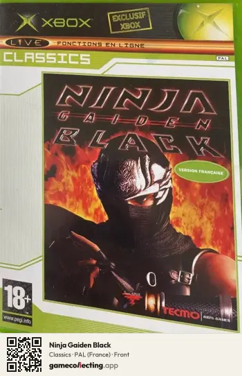 Ninja Gaiden Black Xbox, France box front