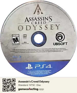 Assassin's Creed Odyssey PlayStation 4, NTSC disc