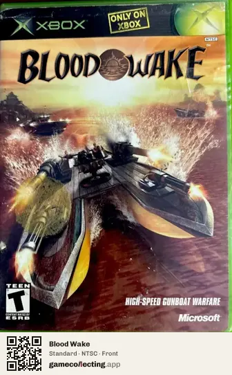 Blood Wake Xbox, NTSC box front