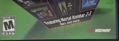 Midway Arcade Treasures 2, the ESRB box on its front