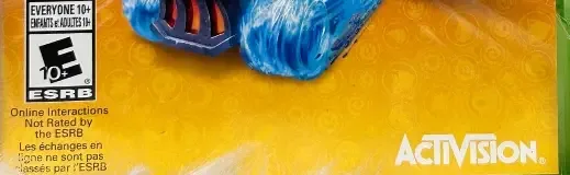 Skylanders: SuperChargers, the ESRB box on its front
