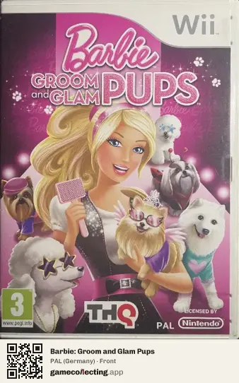 Barbie: Groom and Glam Pups Nintendo Wii, Germany box front