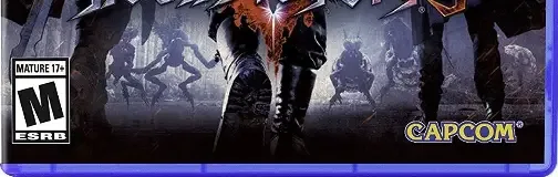 Devil May Cry 5, the ESRB box on its front