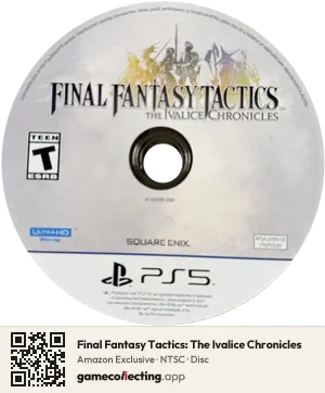 Final Fantasy Tactics: The Ivalice Chronicles PlayStation 5, NTSC disc