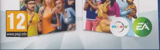 The Sims 4, the PEGI square on its front