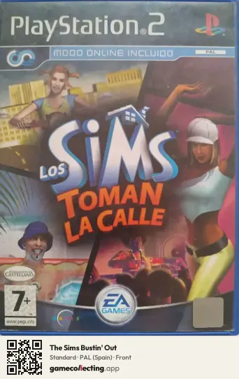 The Sims Bustin' Out PlayStation 2, Spain box front
