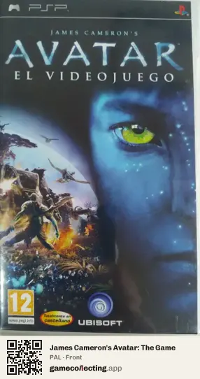 James Cameron's Avatar: The Game PlayStation Portable, PAL box front