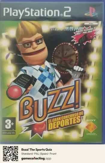 Buzz! The Sports Quiz PlayStation 2, Spain box front