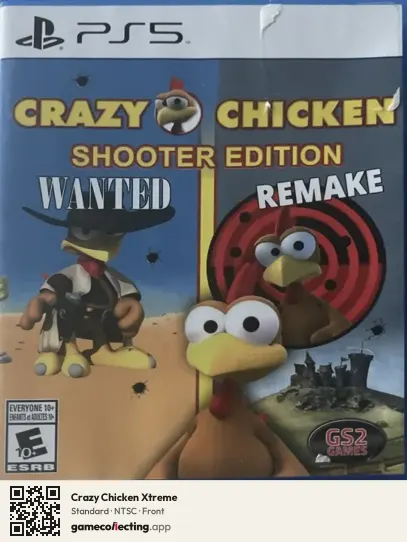 Crazy Chicken Xtreme PlayStation 5, NTSC box front