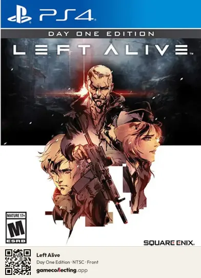 Left Alive PlayStation 4, NTSC box front